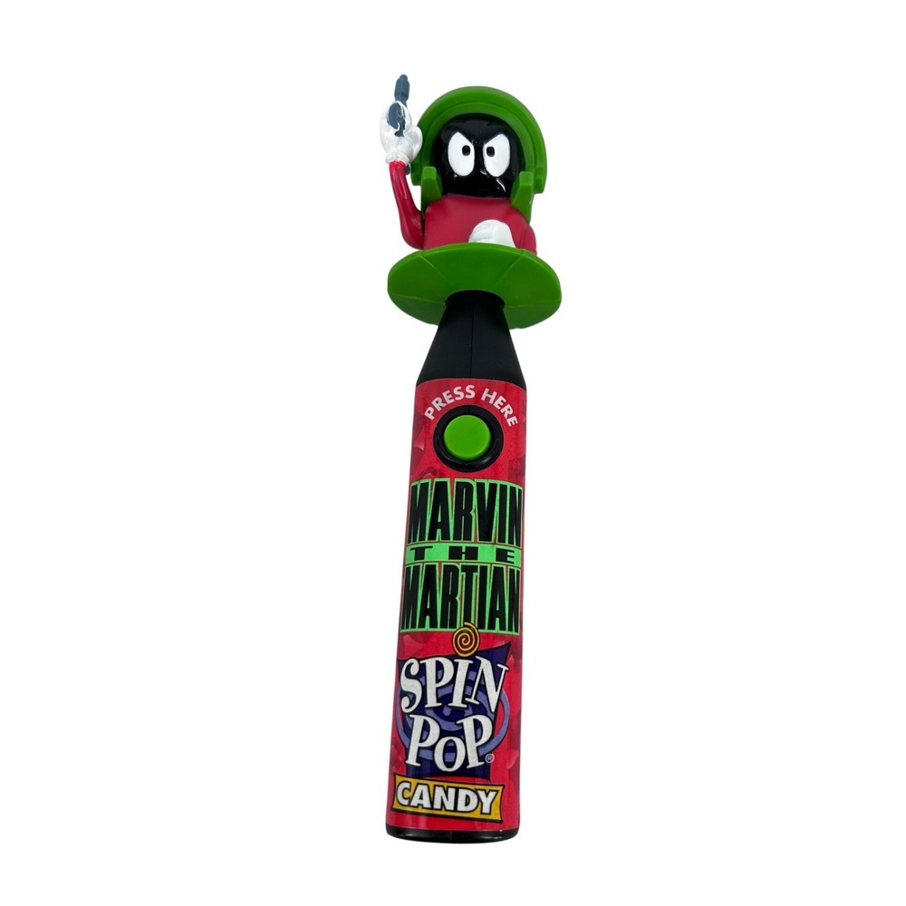 Vintage Marvin the Martian Spin Pop Candy Dispenser Looney‎ Tunes DOES NOT SPIN